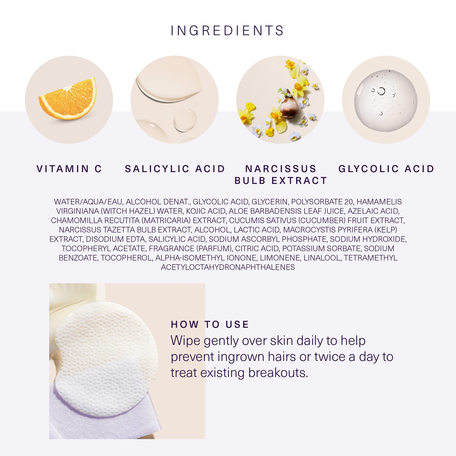 Full ingredient list and directions in product details.