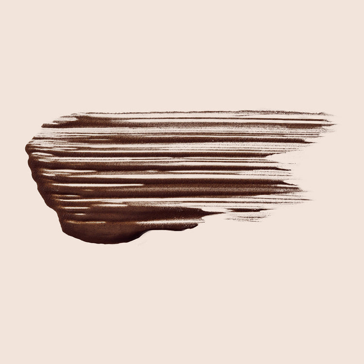 Swatch of the Tinted Brow Gel in the dark shade