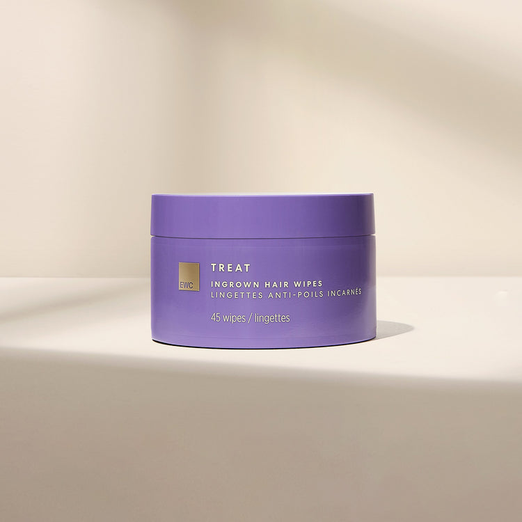 Tub of EWC TREAT Ingrown Hair Wipes