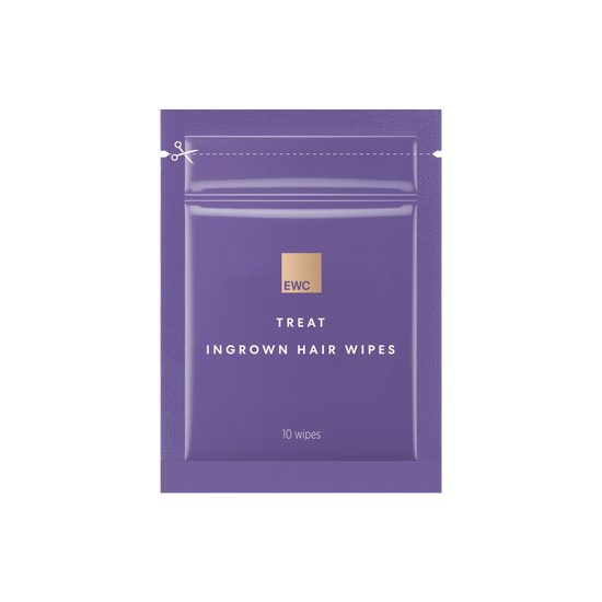 EWC TREAT Travel Ingrown Hair Wipes - 10 wipes