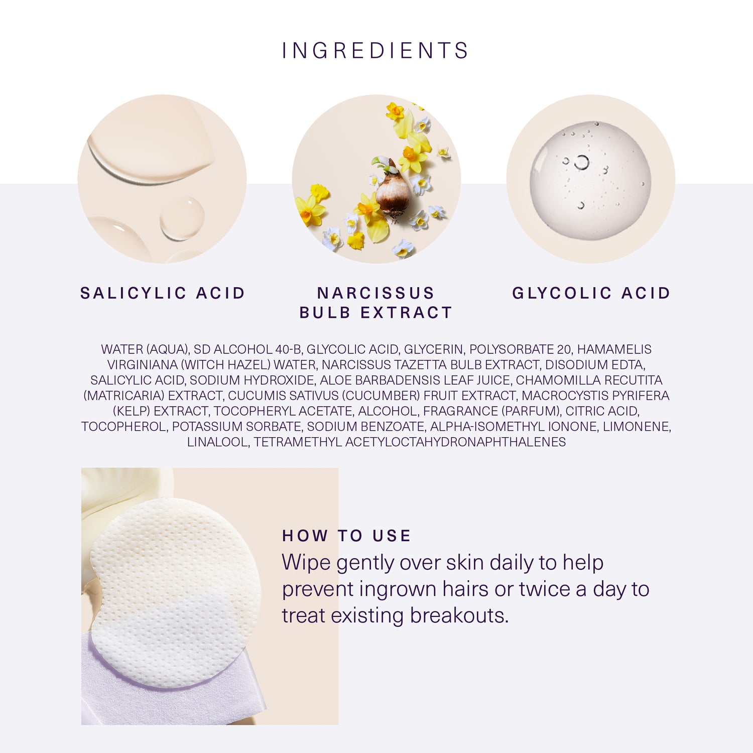 Full ingredient list and usage directions in product details.